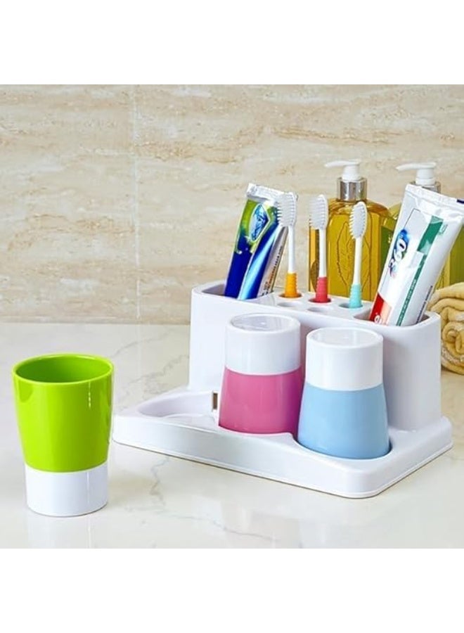 حامل فرش الأسنان والمعجون– تصميم أنيق يحافظ على أدواتك منظمة ونظيفة، مع سهولة الاستخدام وجودة تدوم طويلاً." - Image 2